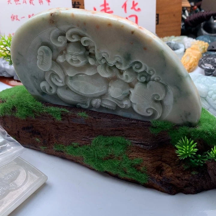 翡翠未镶嵌颈饰保真天然a货翡翠