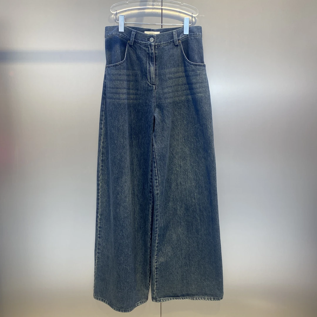 ETHOR 135P阔腿牛仔裤蓝色