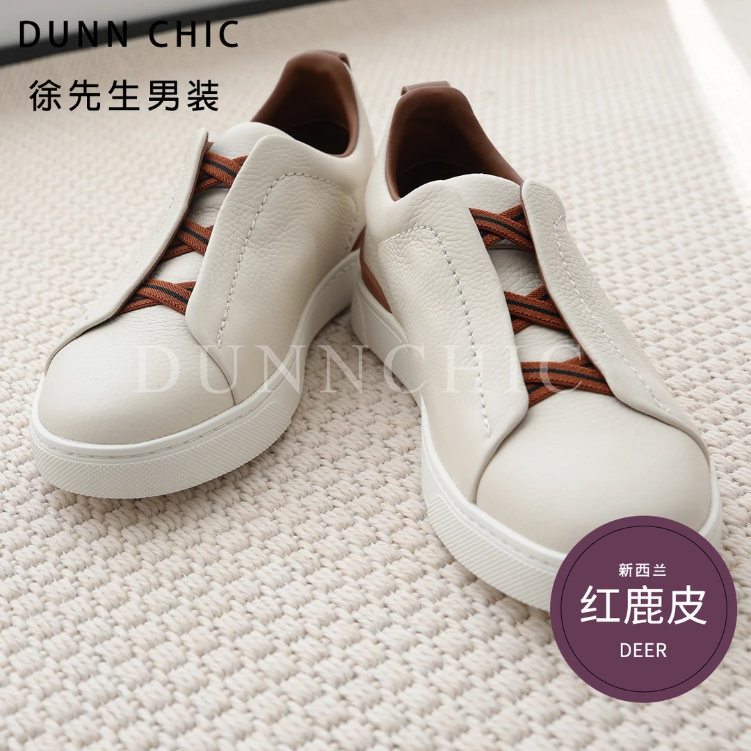 徐先生杰家四季新西兰红鹿皮休闲鞋 8903 【杜恩】