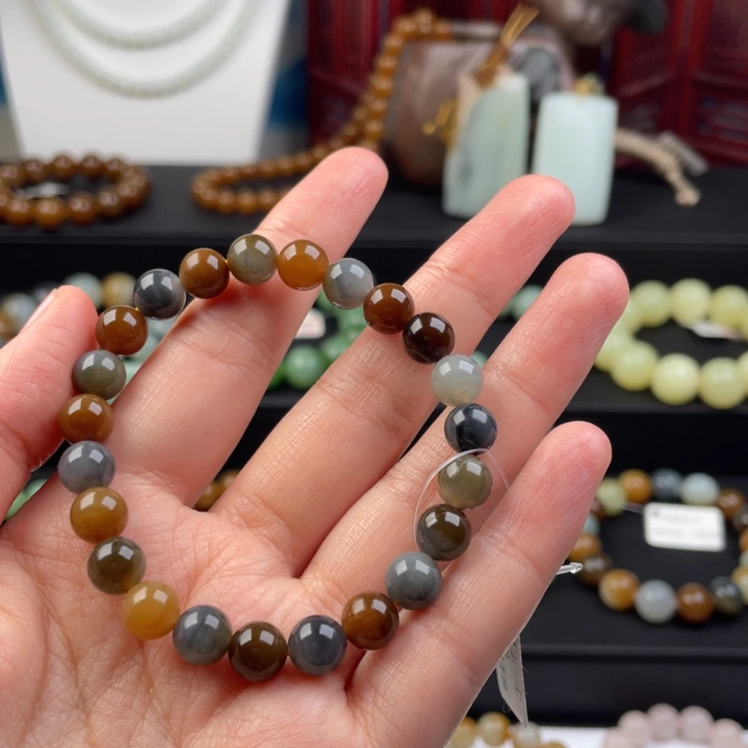 和田玉未镶嵌毛衣链