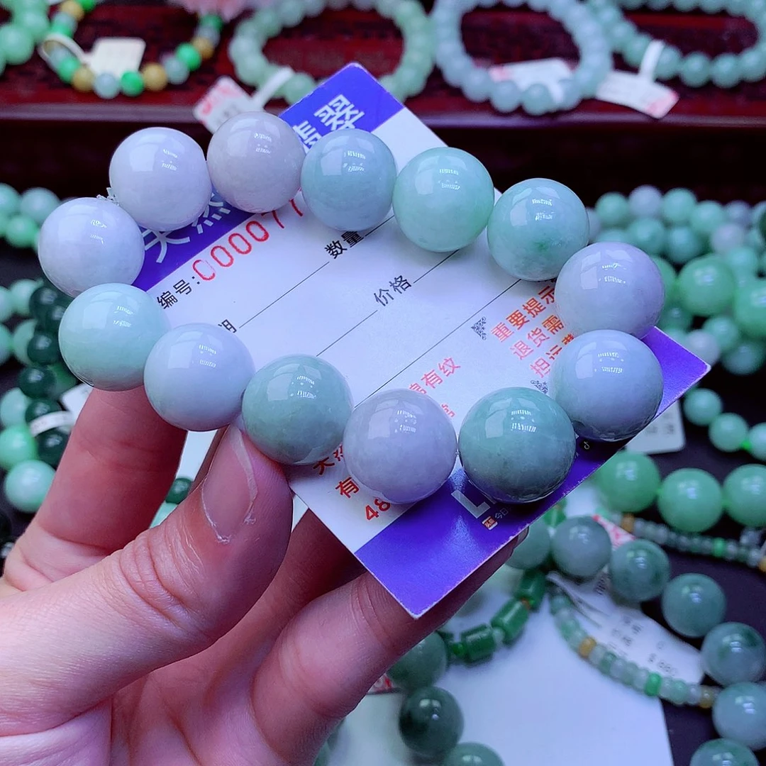 翡翠未镶嵌毛衣链