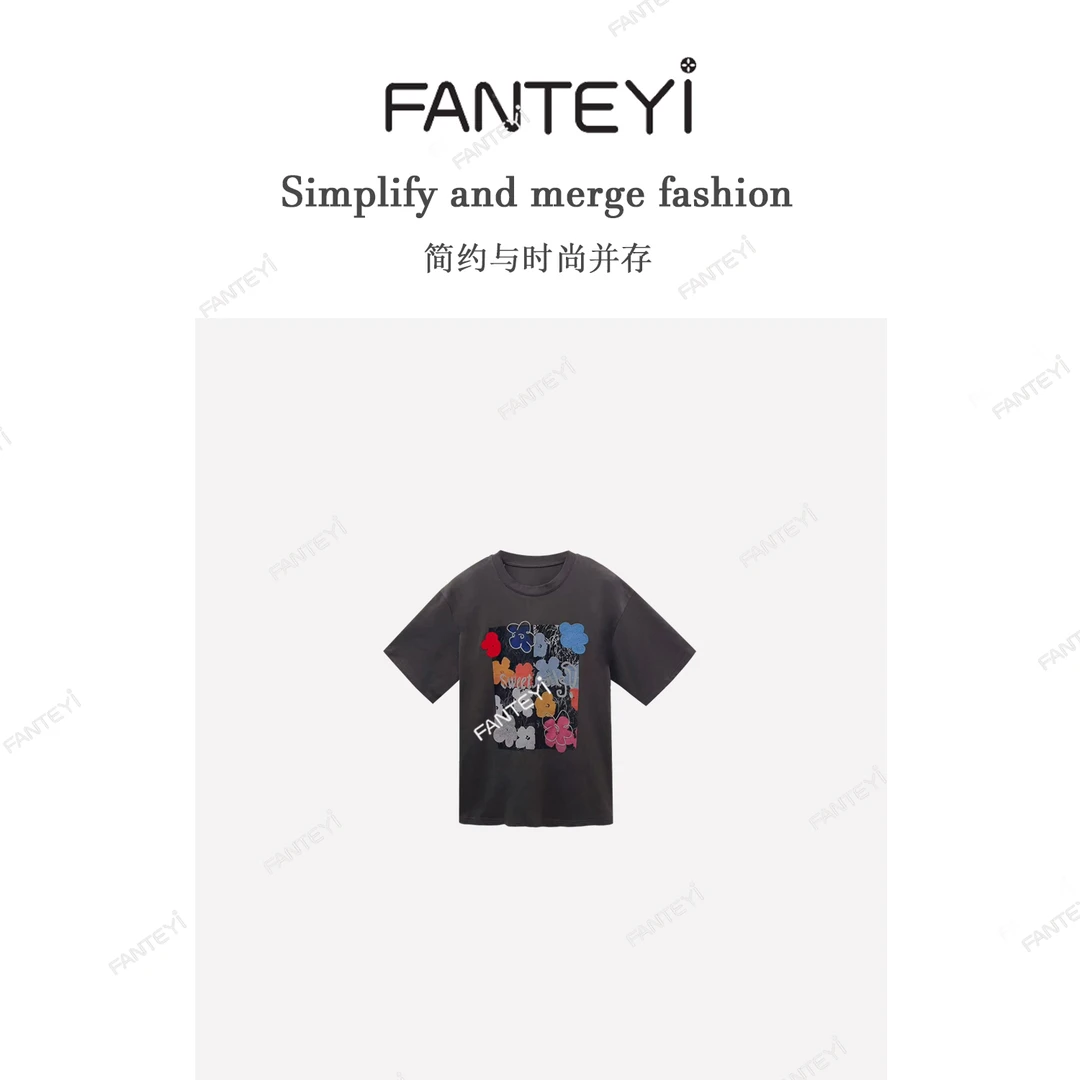 单上衣组合~时尚气质减龄宽松印花百搭上衣集合3