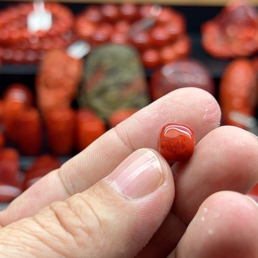 南红玛瑙单珠未镶嵌啦*啦