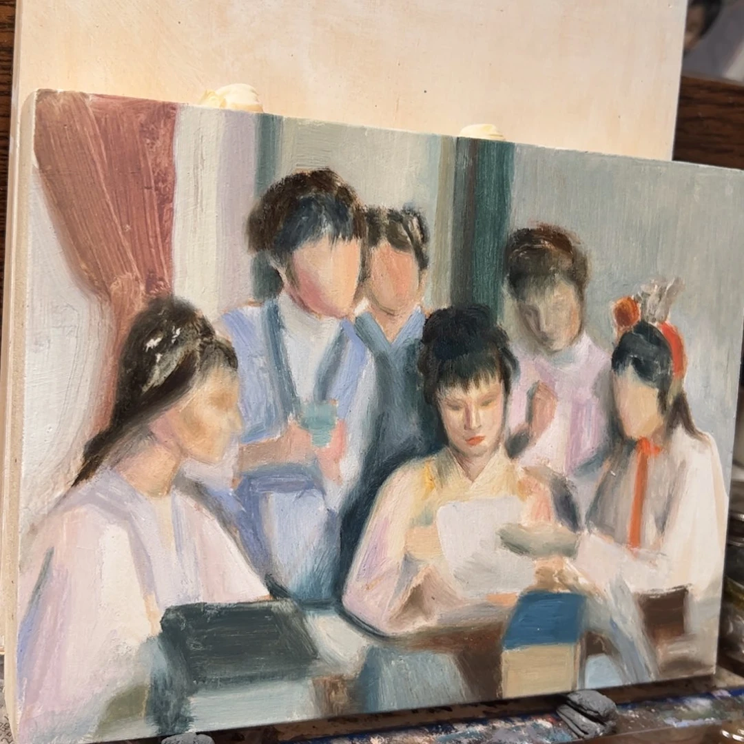 红楼梦油画人物123