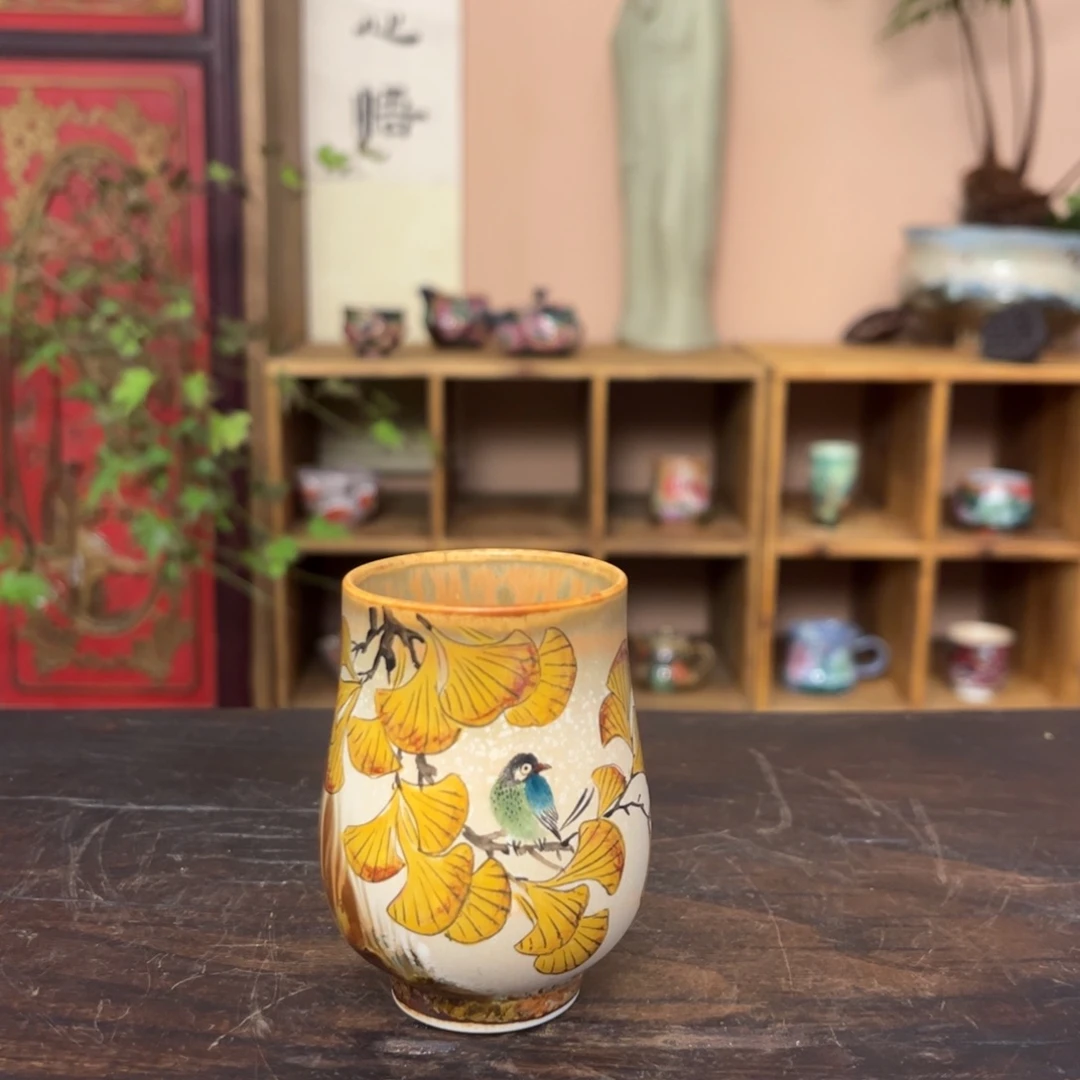 柴烧手工手绘陶瓷