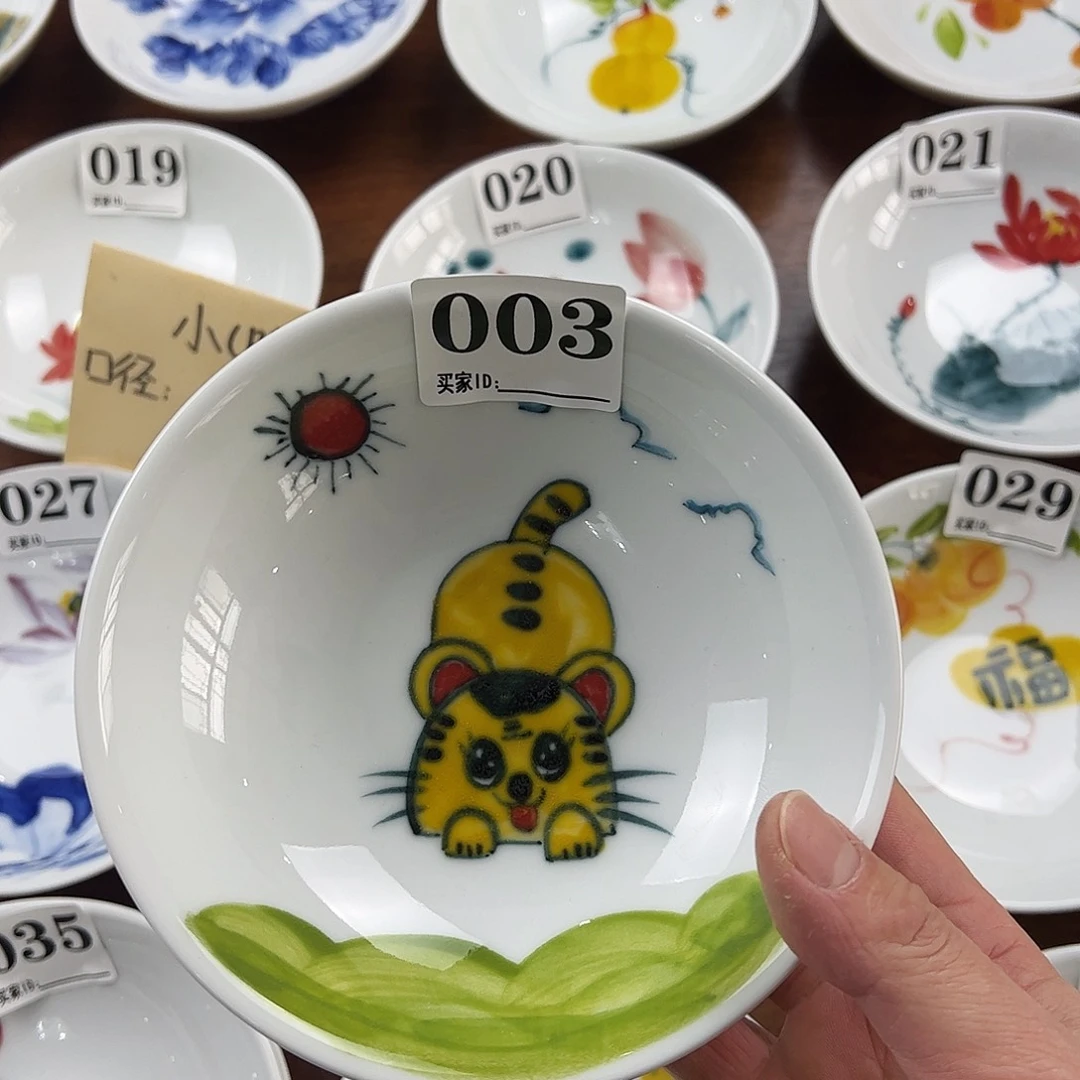 瓷片景德镇陶瓷手工手绘制作
