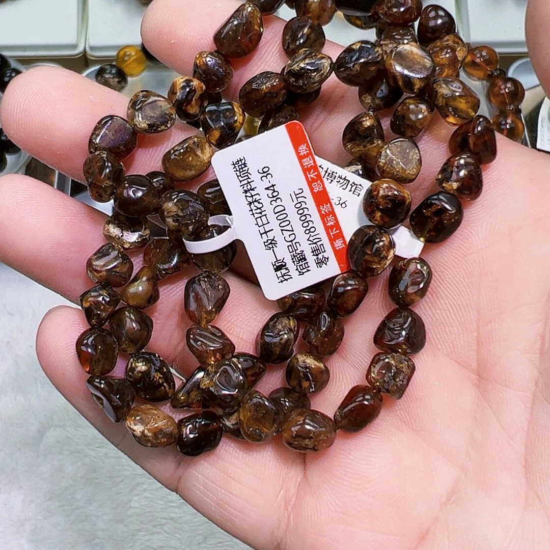 琥珀未镶嵌手链抚顺