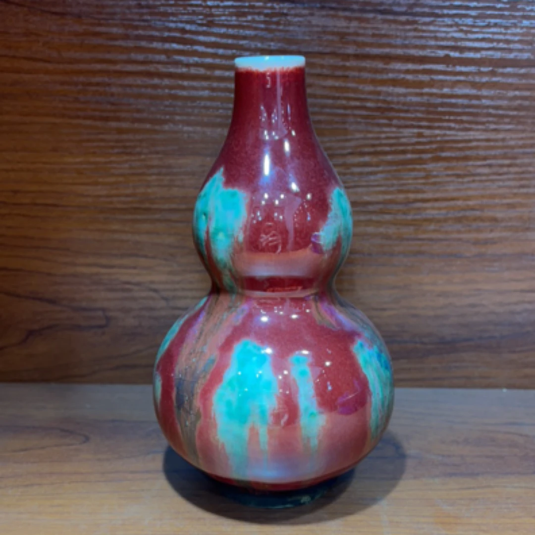 郎红釉美人醉葫芦瓶7