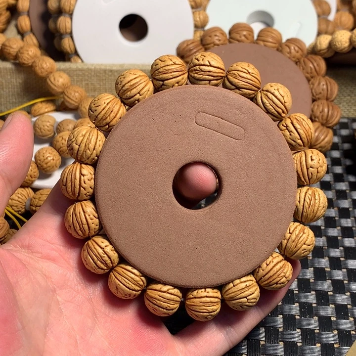 h****桃核手串12#野生绣球