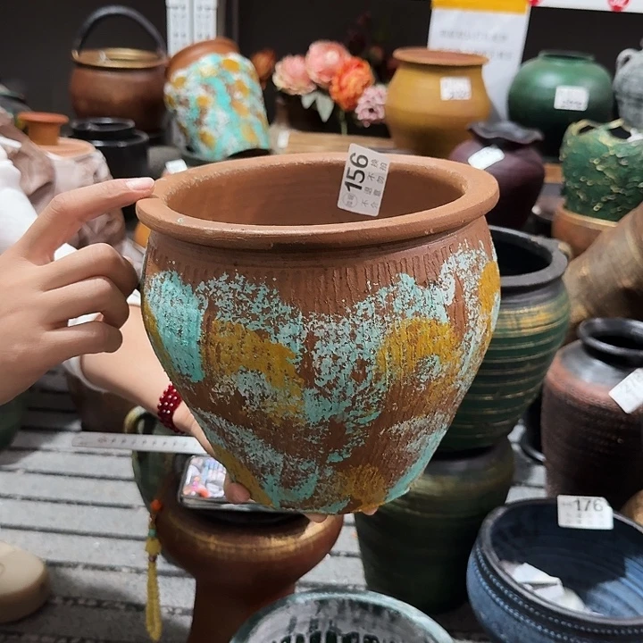 彩绘缸156高度20口径21