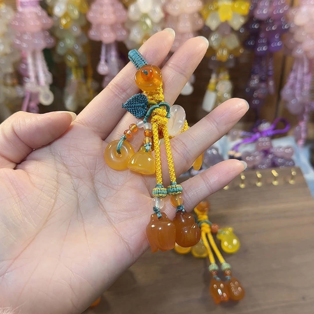 X***X玛瑙/玉髓未镶嵌钥匙挂件