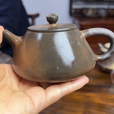 戬谷龙窑柴烧茶壶20