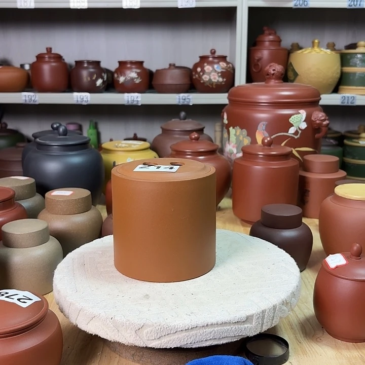 茶叶罐紫砂八两装茶叶装处理不腿不换214