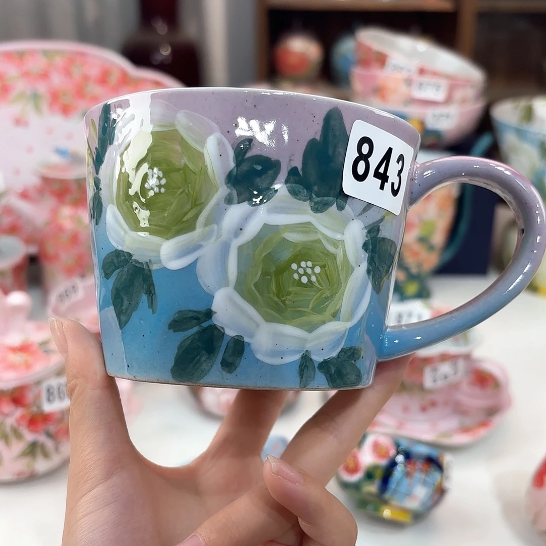 景德镇手绘高温釉下彩陶瓷茶具