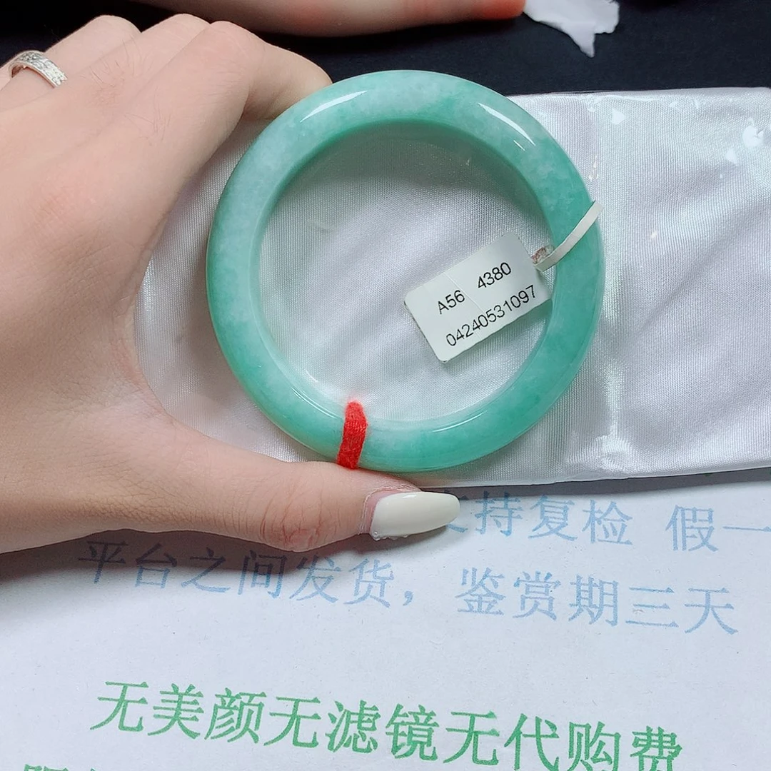 翡翠未镶嵌手镯翡翠手镯56