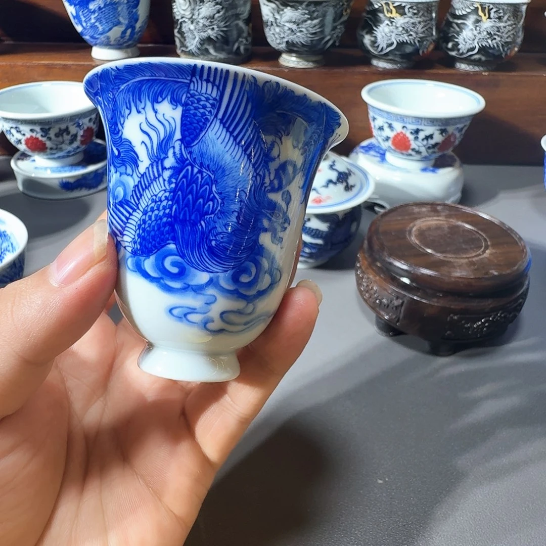 小***～泥塑主人杯手工手绘