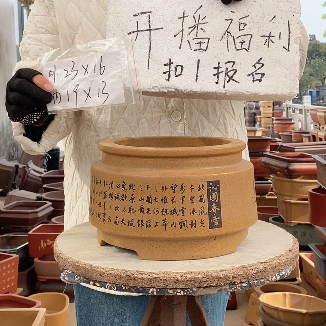 紫砂花盆紫砂花盆