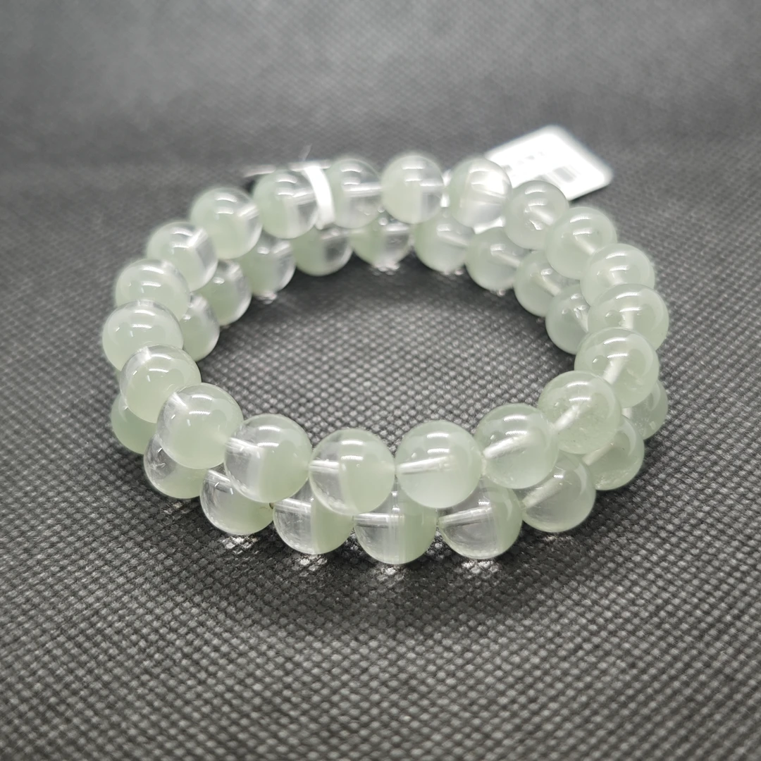 晶匠天然青幽灵手串10MM+