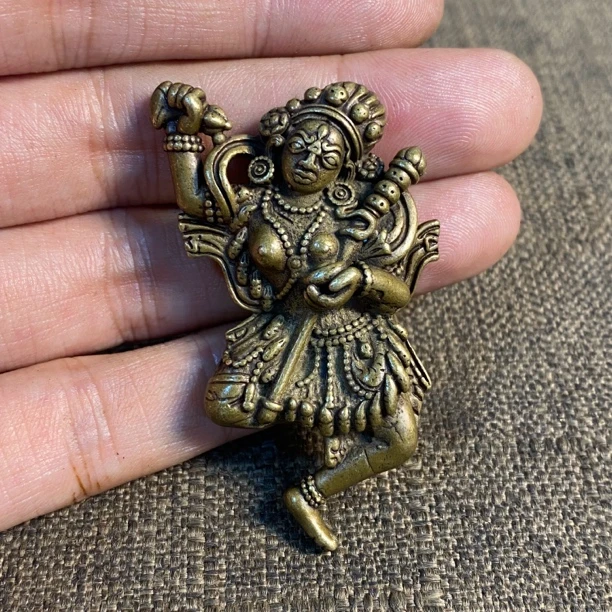 黄立马铜空行佛母挂牌