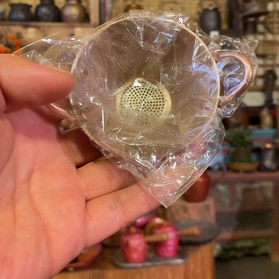 喜***梢今语择物 紫铜茶滤
