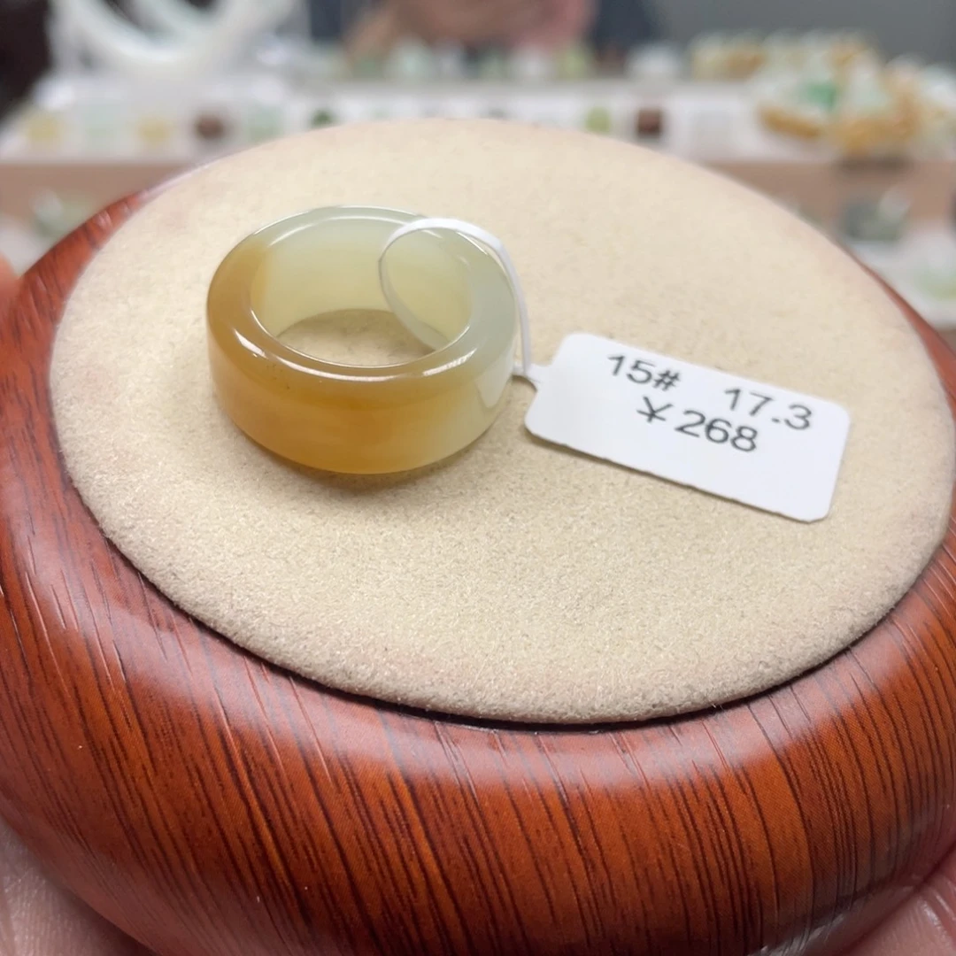 和田玉戒圈未镶嵌✿****r17.3