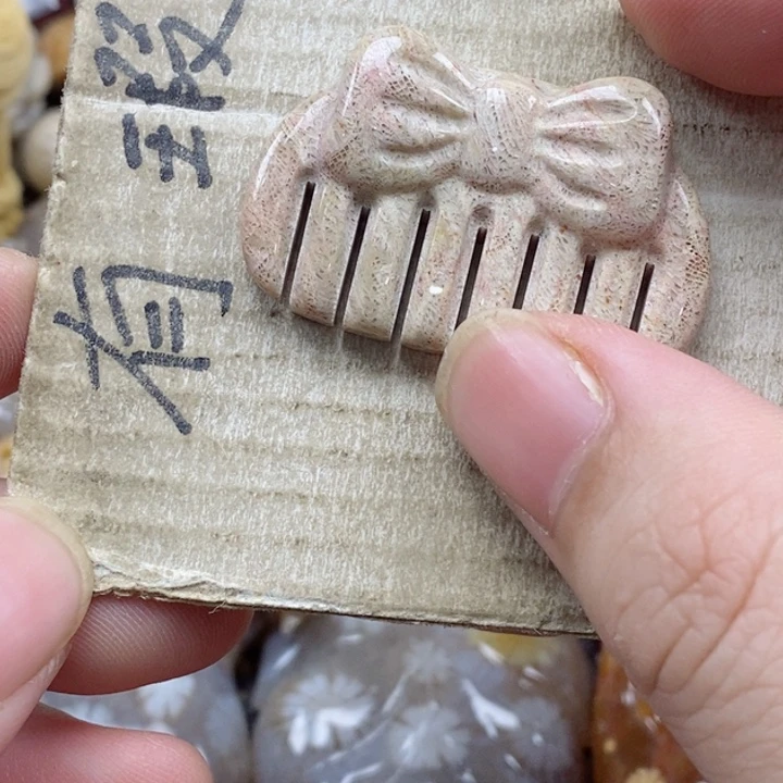颈饰未镶嵌硅化珊瑚（珊瑚玉）雪*