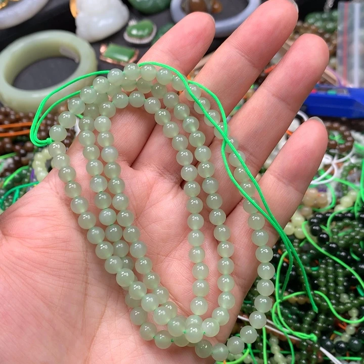 和田玉未镶嵌手链8