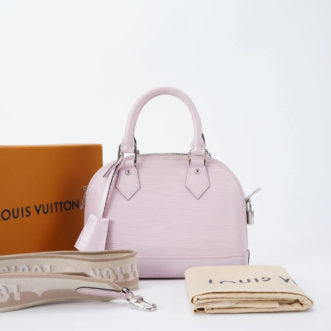 99新 LouisVuitton/路易威登 【白菜】alma香芋紫bb贝壳/BG22014066