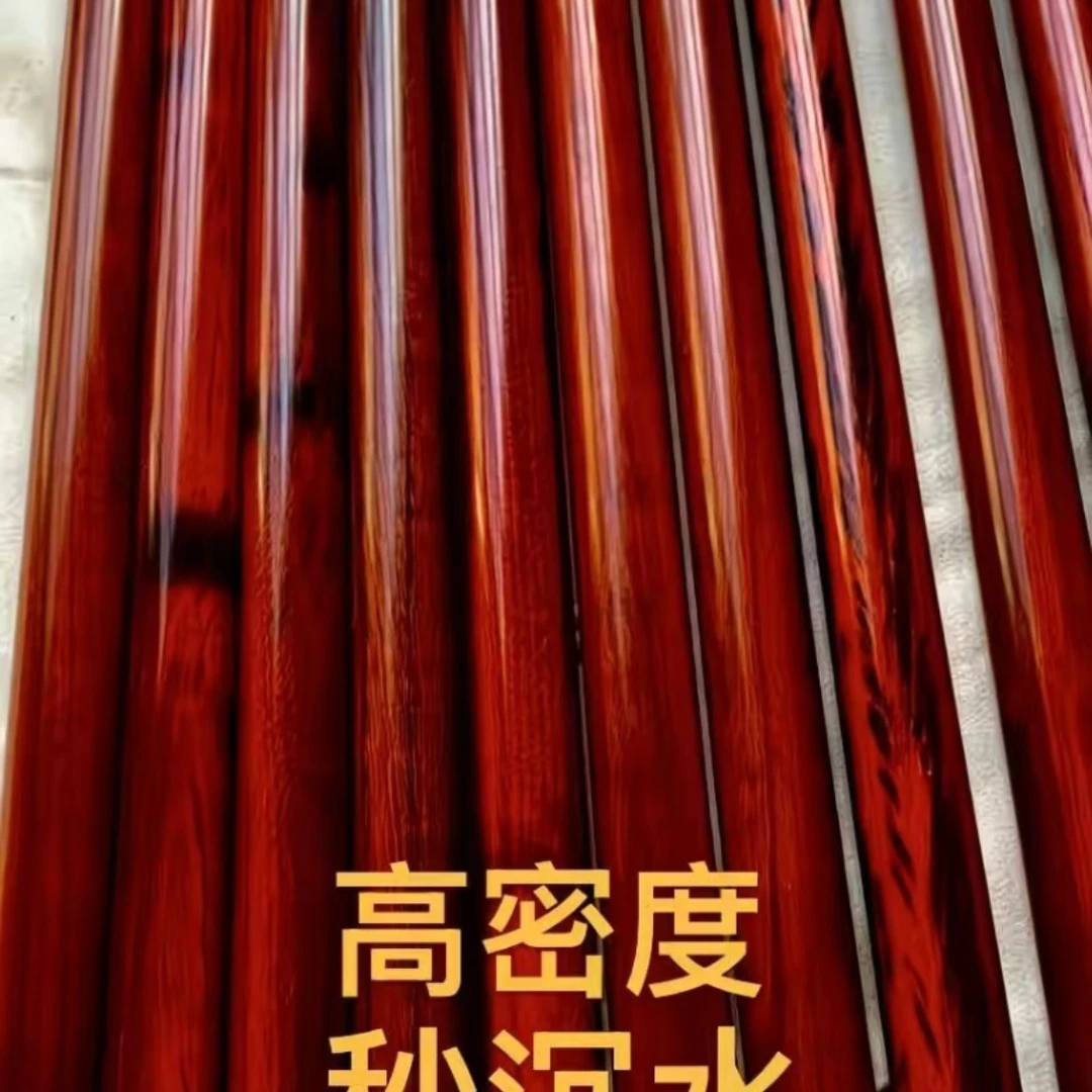 高密小叶紫檀原木老料太极棍实木健身武术把玩防身圆棍