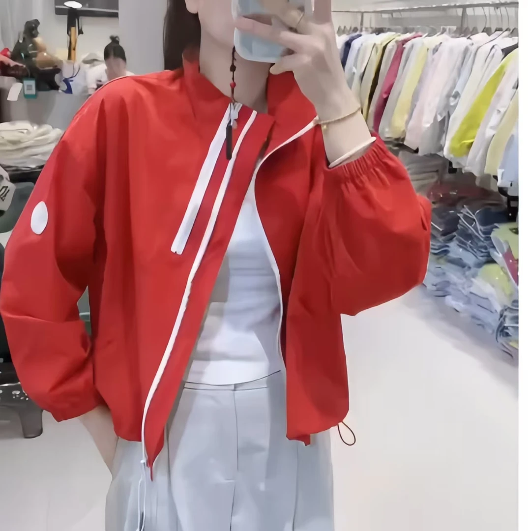 长袖防晒衣女2025年夏季新款薄款冲锋衣上衣外套-129