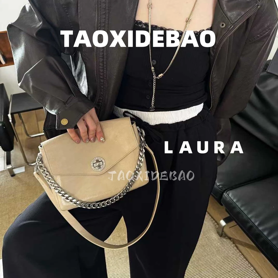 TAOXIDEBAO 5257 月见山茶 牛皮 单肩斜挎包