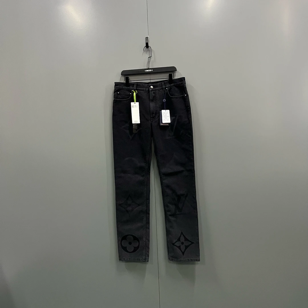 未使用 LouisVuitton/路易威登 qq 渐变logo效果牛仔裤34码 09051