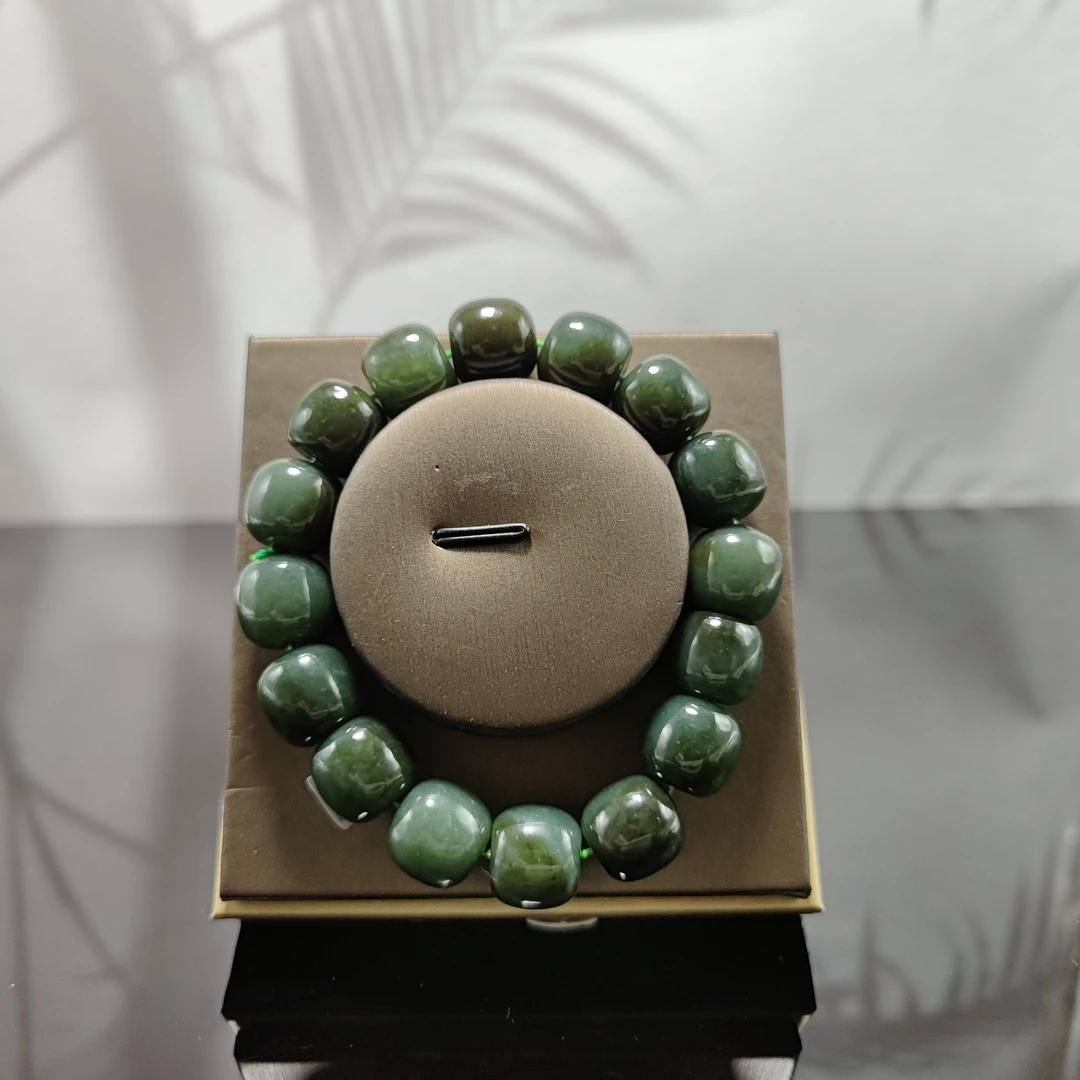 和田玉桶珠手串（卡14）2391