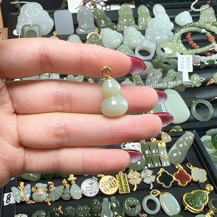 和田玉银S925镶嵌颈饰