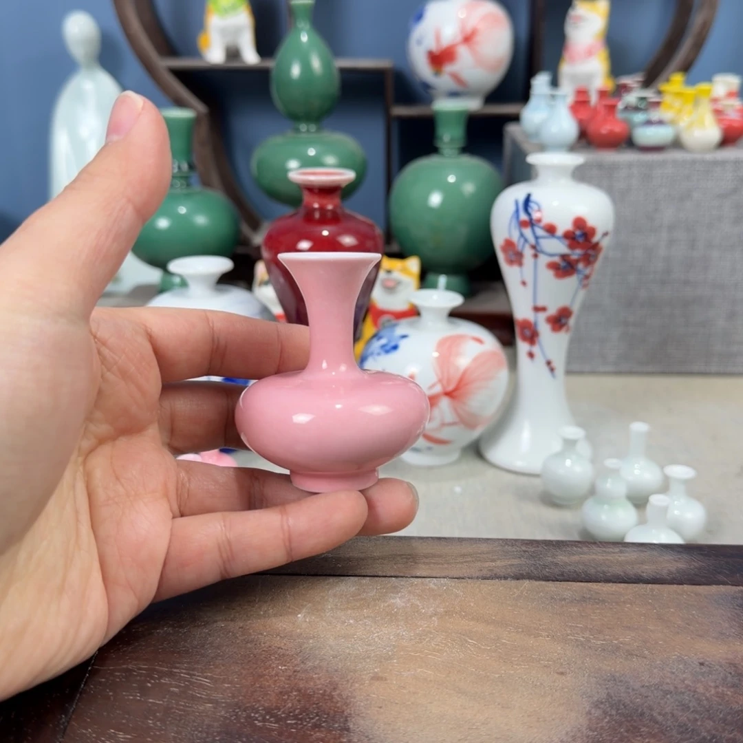 陶瓷手工小花器摆件