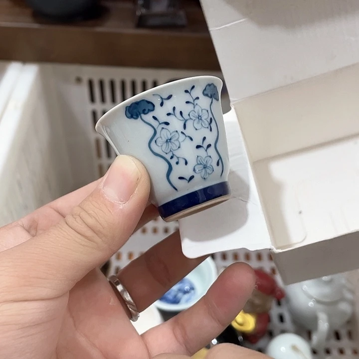 陶瓷茶具全部清清完回家过年