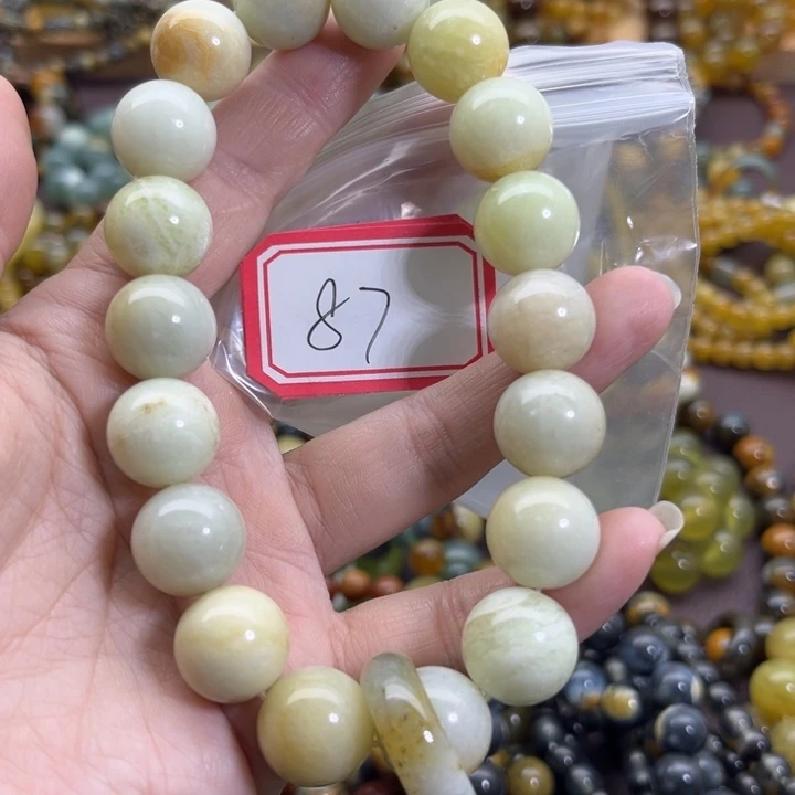 未镶嵌蛇纹石玉手链