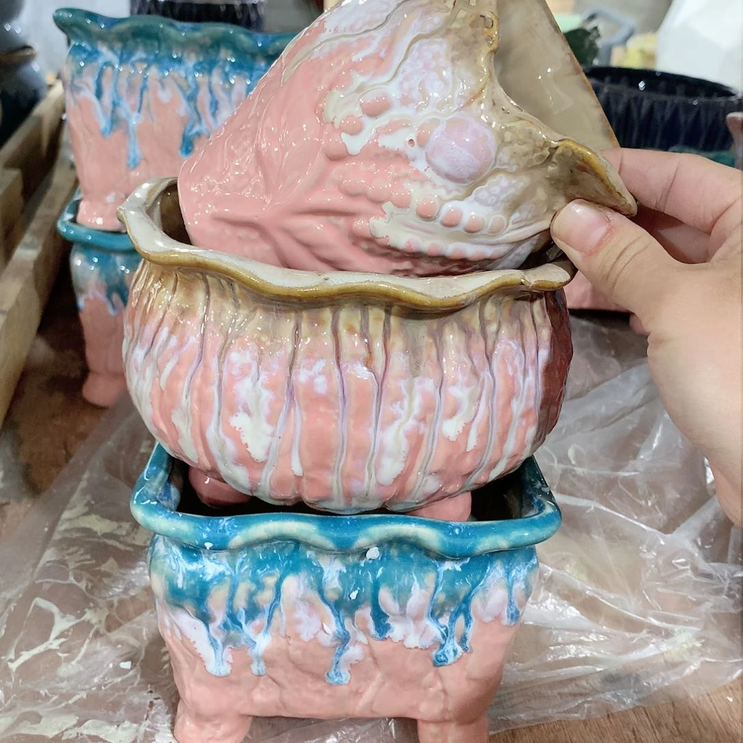 陶瓷陶瓷多肉花盆特价