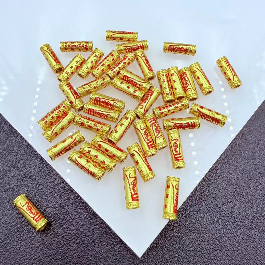 925银银制品 「戴琴珠宝」FR5990-银金色配饰12*4m左右多样性发其一