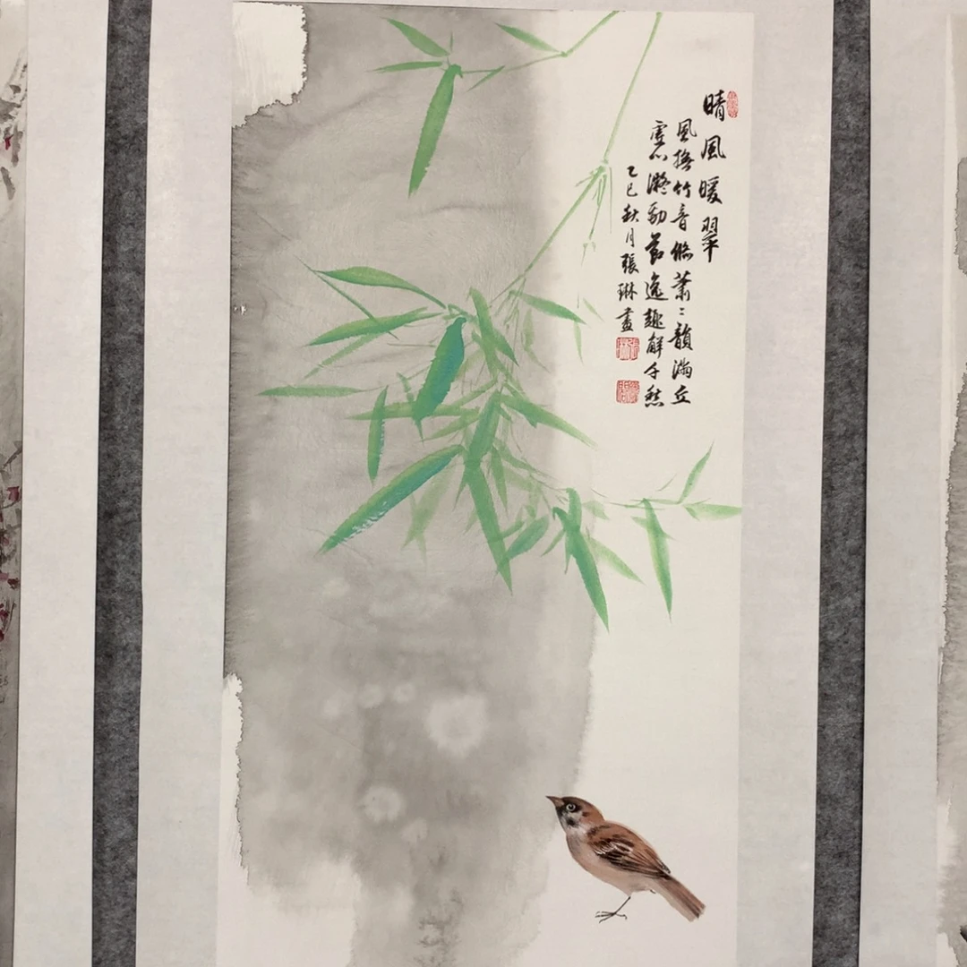 国画花鸟作品写意