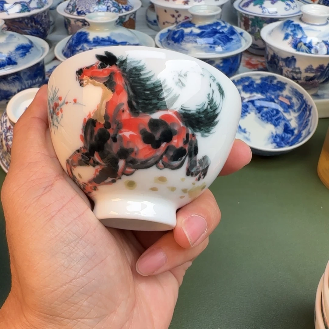 陶纯手工纯手绘茶具243