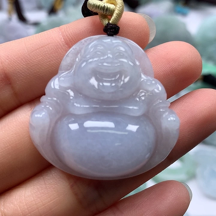 翡翠未镶嵌颈饰笑佛福利