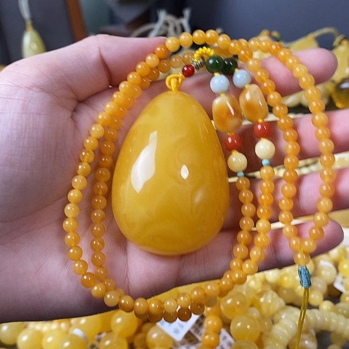 琥珀未镶嵌裸石水滴