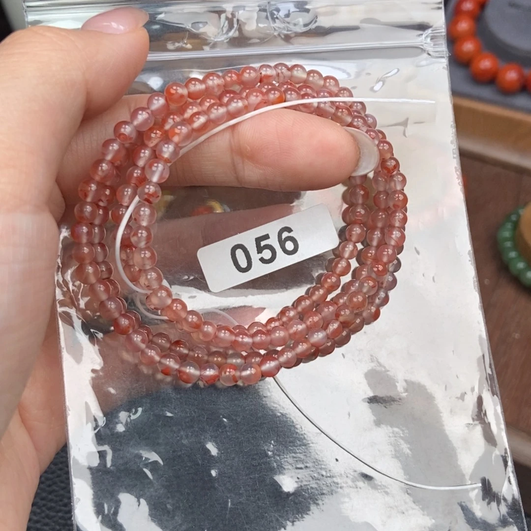 南红玛瑙未镶嵌手链