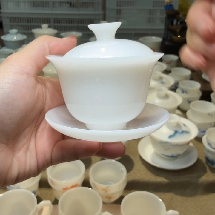 璞玉三才盖碗盖下80