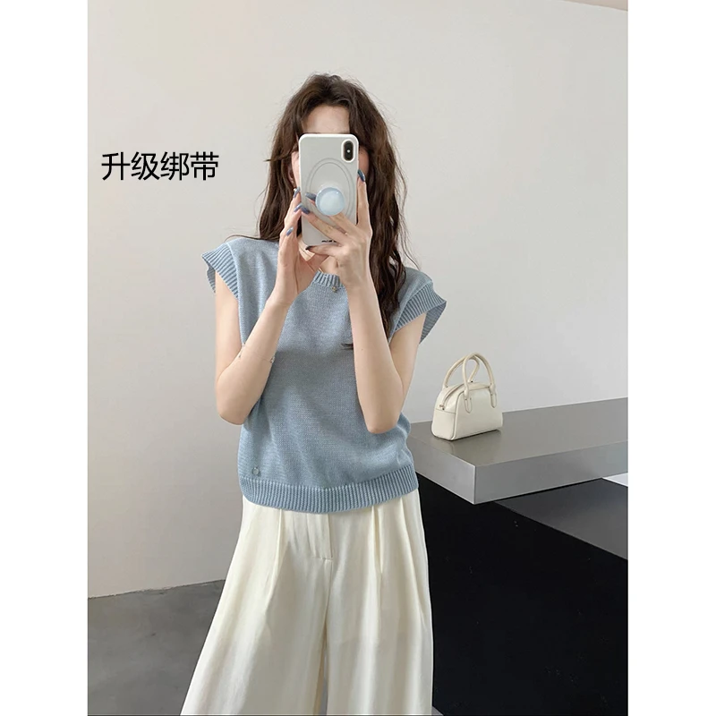 【樱草黄】3818超柔软新款高品质圆领针织上衣