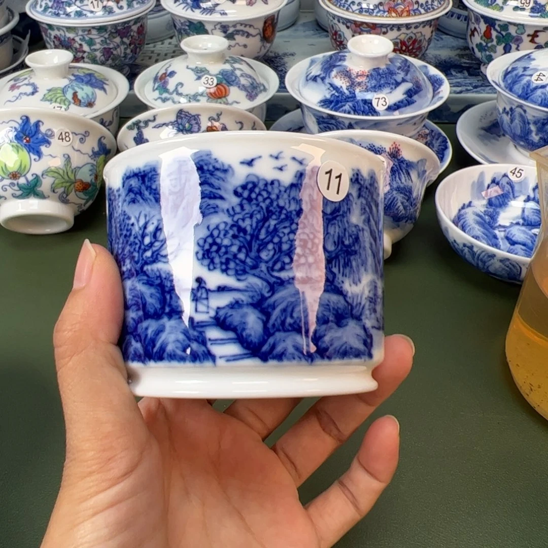 木木景德镇纯手工纯手绘茶具11