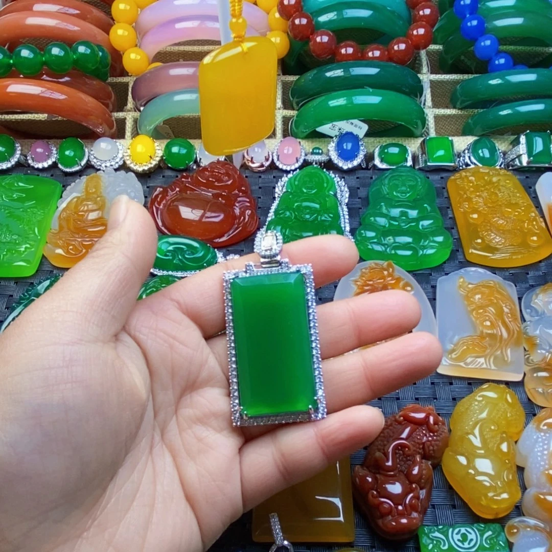 玛瑙/玉髓合金颈饰