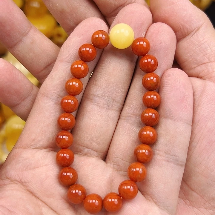 未镶嵌手链南红玛瑙单圈8.8mm，