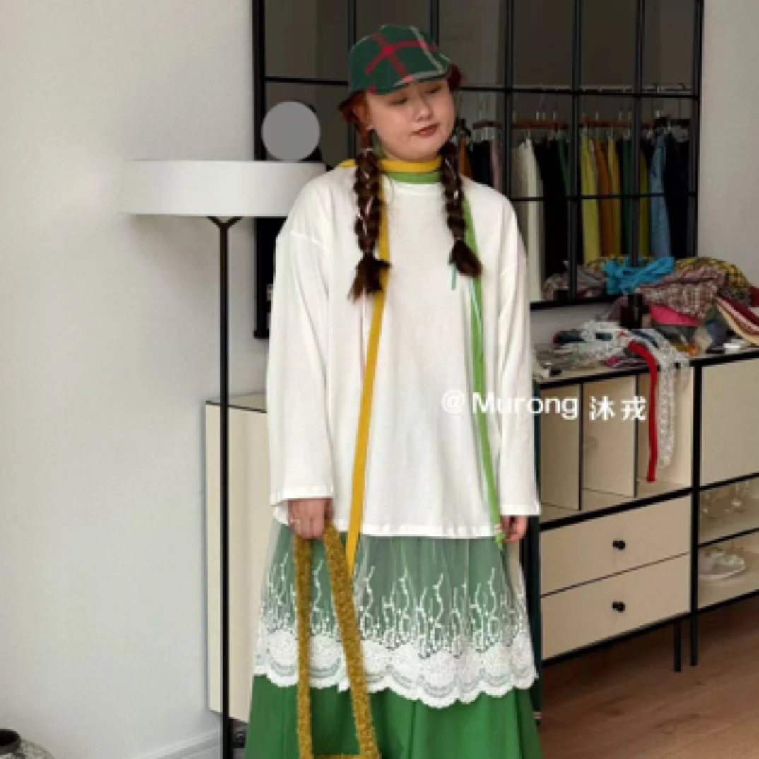 /大大/沐戎家/HJ8606#蕾丝拼接长T裙/❥❥❥❥❥❥❥❥❥❥❥❥❥❥❥❥❥❥❥❥❥❥❥❥❥❥